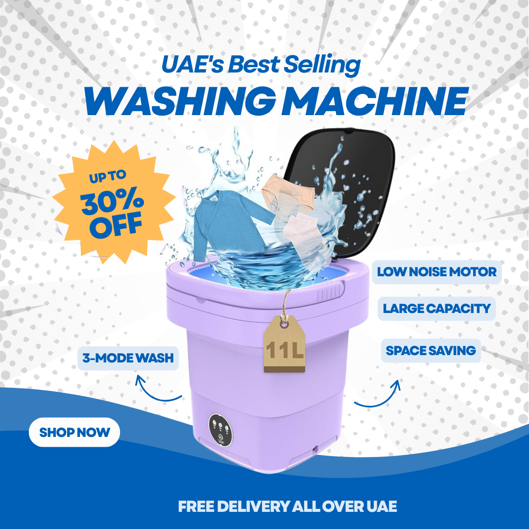 UAE'S Best Selling Mini Foldable Washing Machine